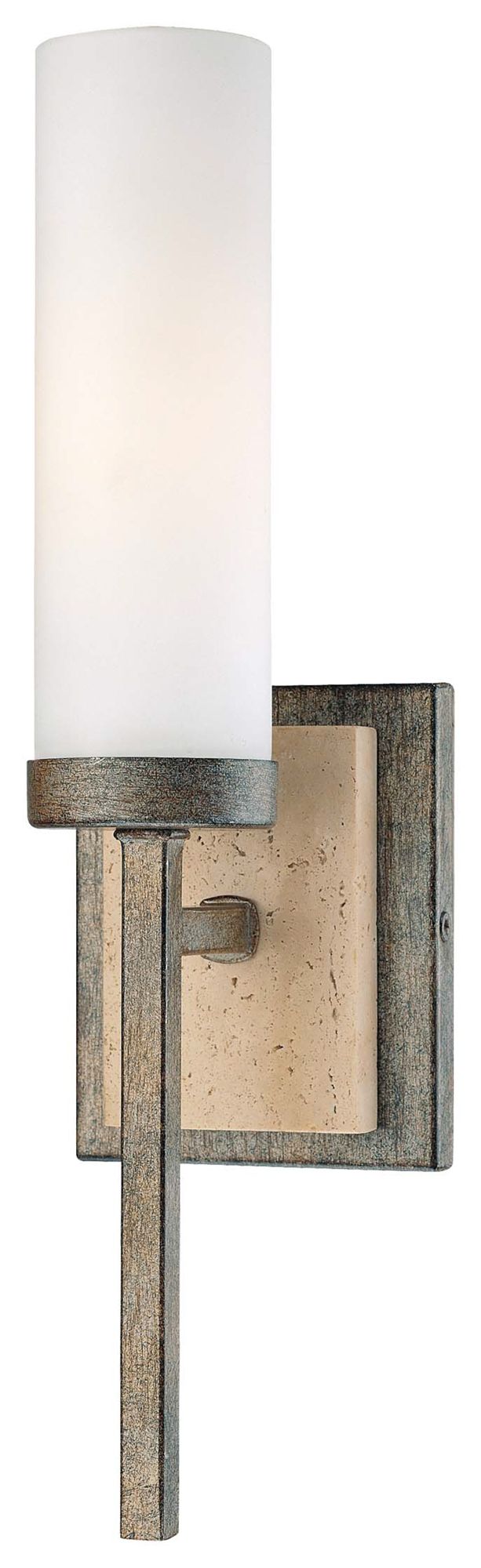 Image 5 Minka-Lavery Compositions 1-Light Aged Patina Iron Wall Sconce more views