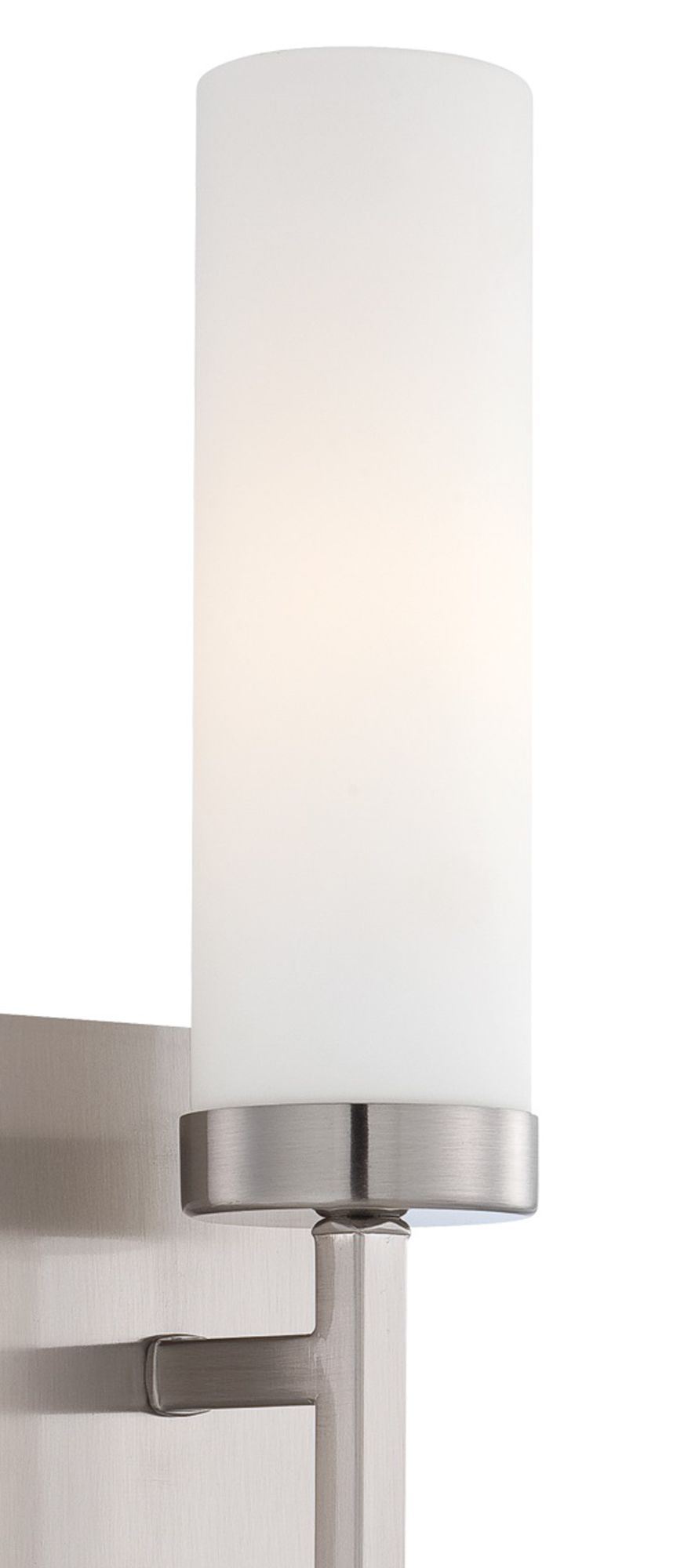 Image 2 Minka-Lavery Compositions 1-Light Brushed Nickel Wall Sconce more views