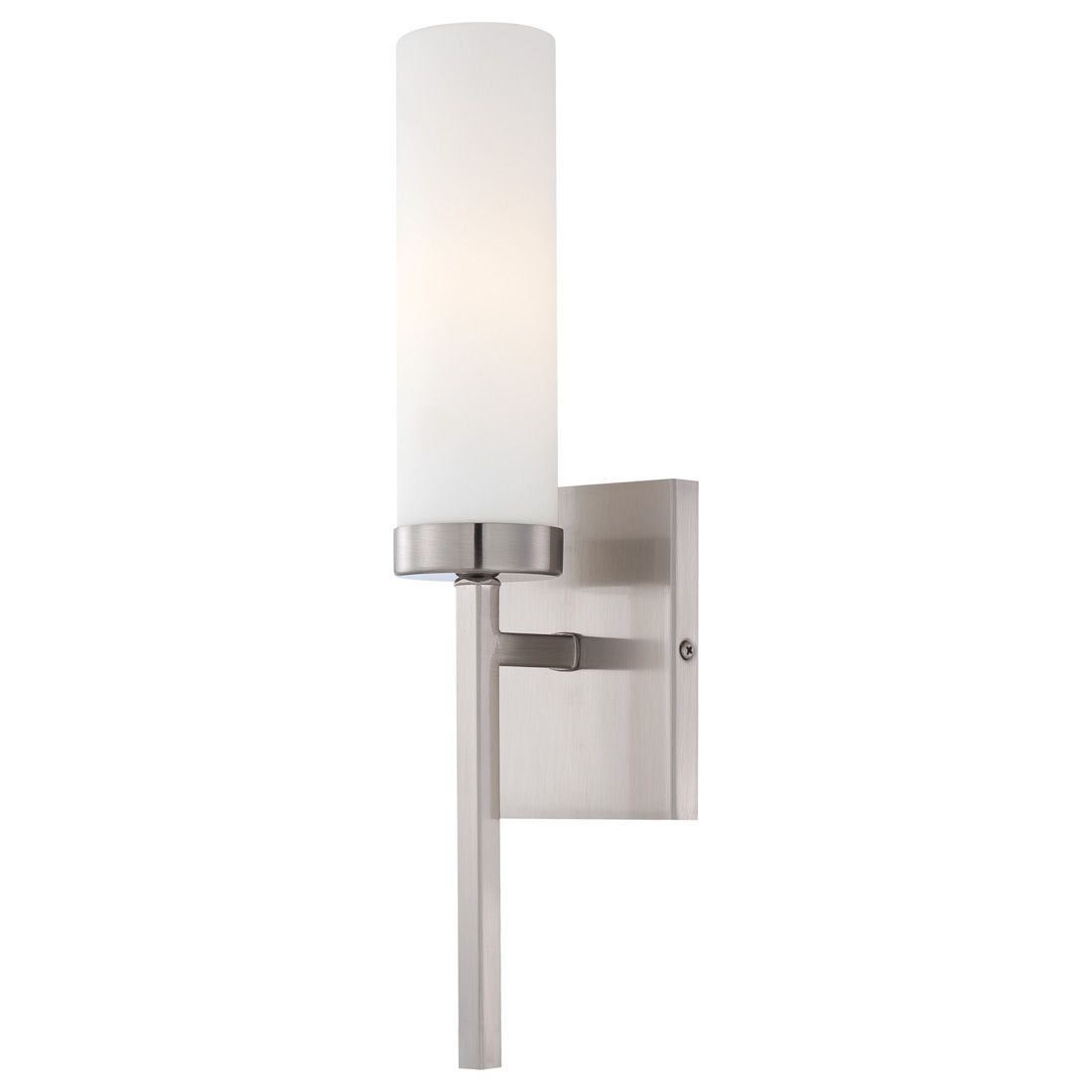 Image 4 Minka-Lavery Compositions 1-Light Brushed Nickel Wall Sconce more views