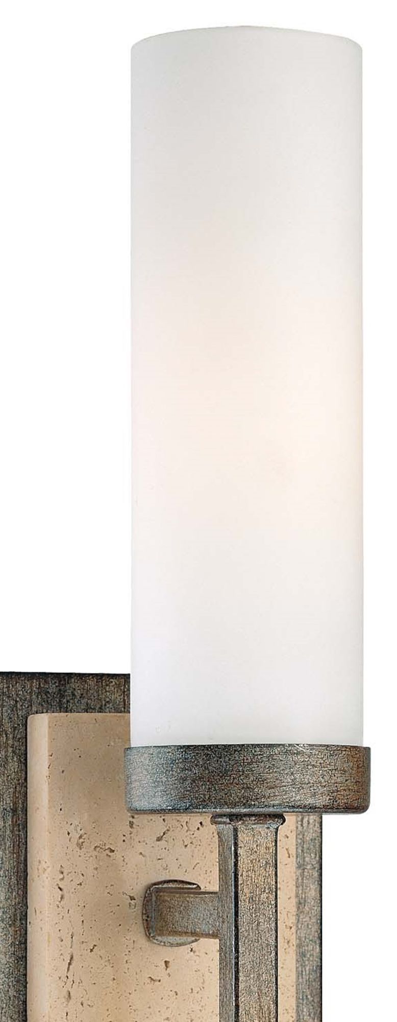 Image 3 Minka Lavery Compositions 15 1/4" Modern Marble Opal Glass Wall Sconce more views