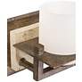 3_Minka-Lavery Compositions 5 1/4" High Iron and Opal Glass Wall Sconce more views