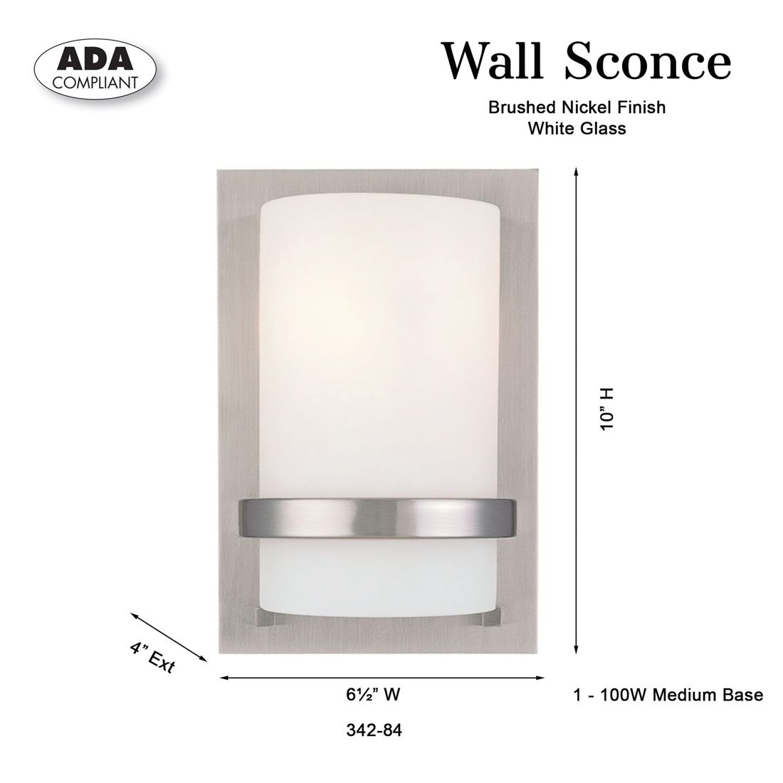 Minka Lavery Contemporary 10" High Brushed Nickel Wall Sconce in scene