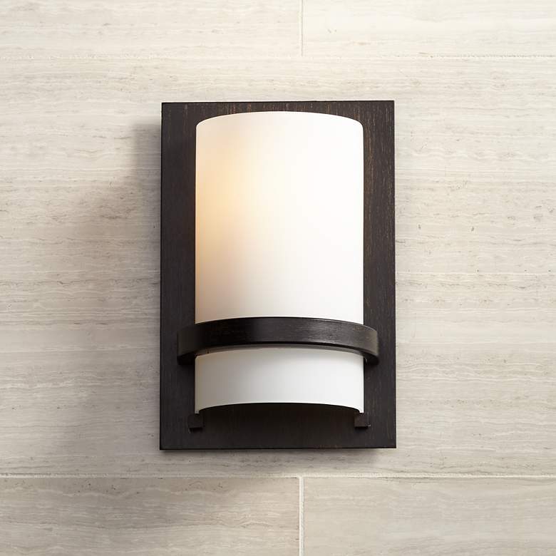 Image 1 Minka Lavery Contemporary 10 inch High Iron Oxide Wall Sconce