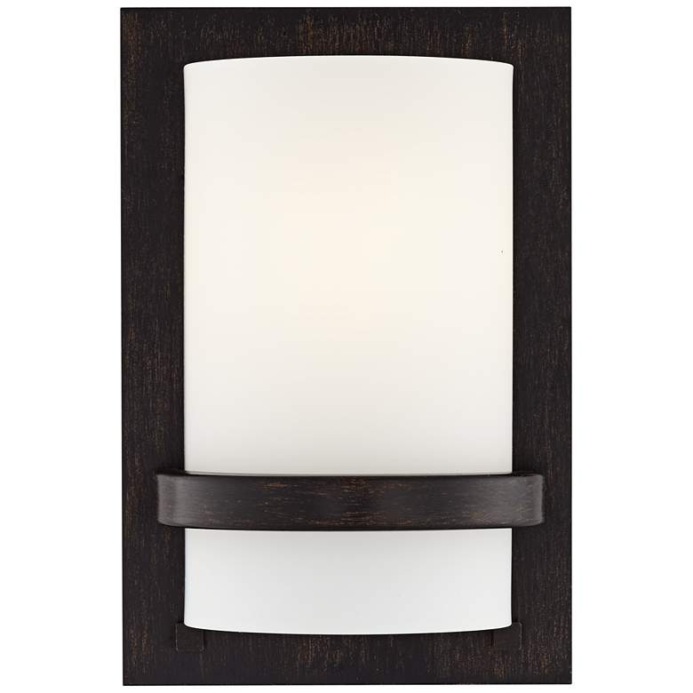 Image 5 Minka Lavery Contemporary 10" High Iron Oxide Wall Sconce more views