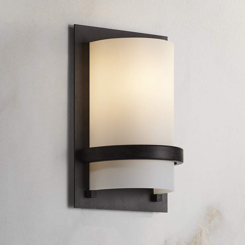 Image 7 Minka Lavery Contemporary 10" High Iron Oxide Wall Sconce more views