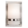 Minka Lavery Contemporary 10"H Brushed Nickel Wall Sconce in scene