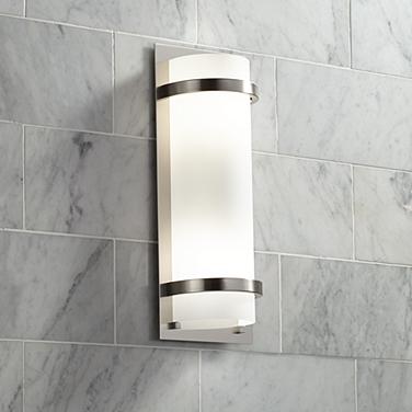 Minka Lavery Contemporary 17" High Brushed Nickel Wall Sconce