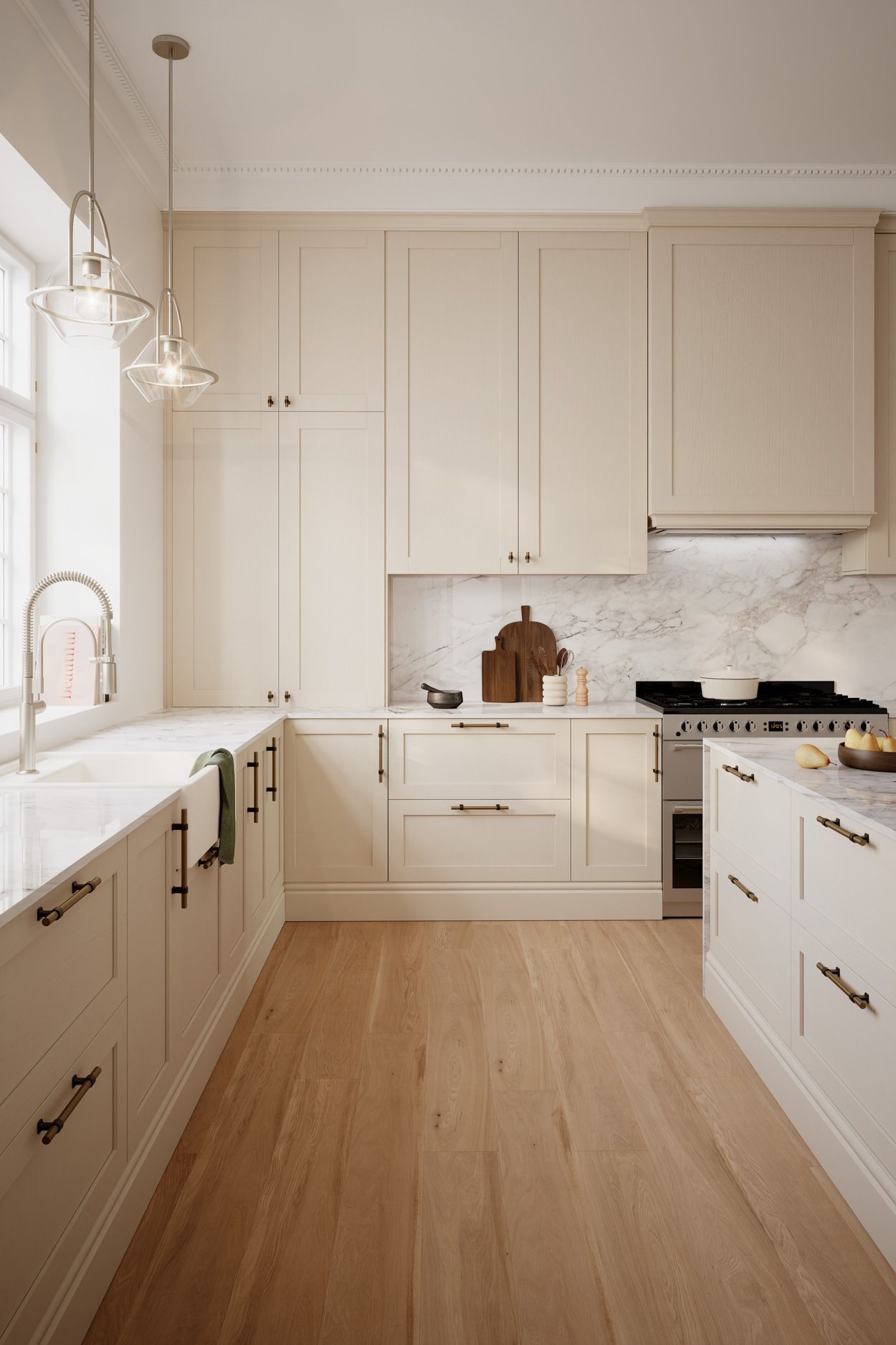 Image 2 Minka Lavery Coralyn 1-Lt 13.25-in Brushed Nickel Pendant with Glass Shade more views