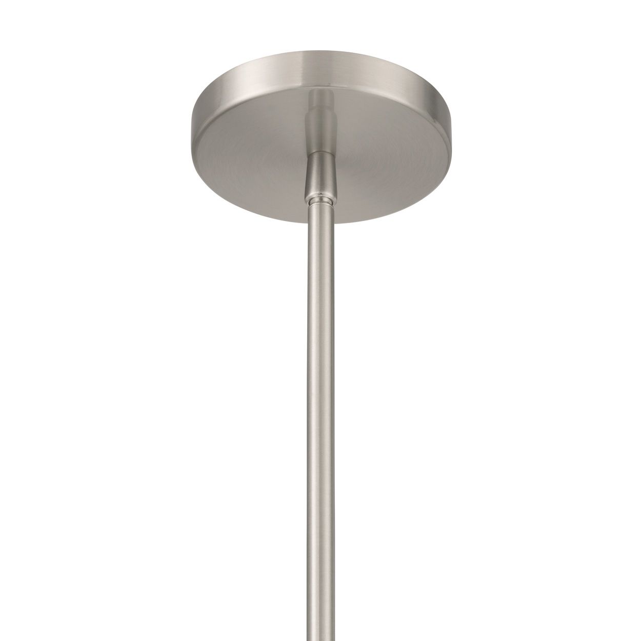 Image 3 Minka Lavery Coralyn 1-Lt 13.25-in Brushed Nickel Pendant with Glass Shade more views
