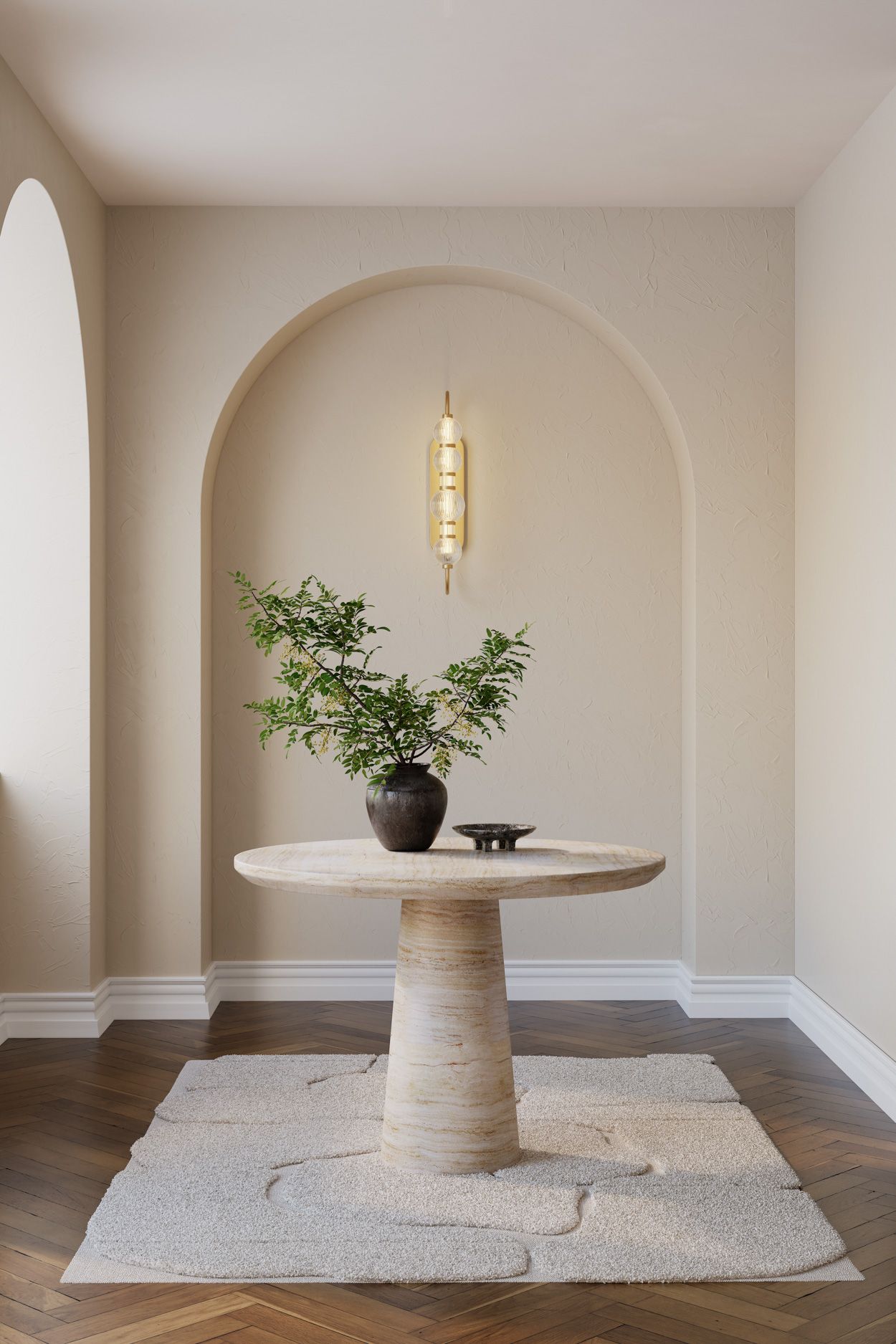 Image 4 Minka Lavery Cordel LED 5.25-in Legacy Brass Wall Sconce with Shades more views