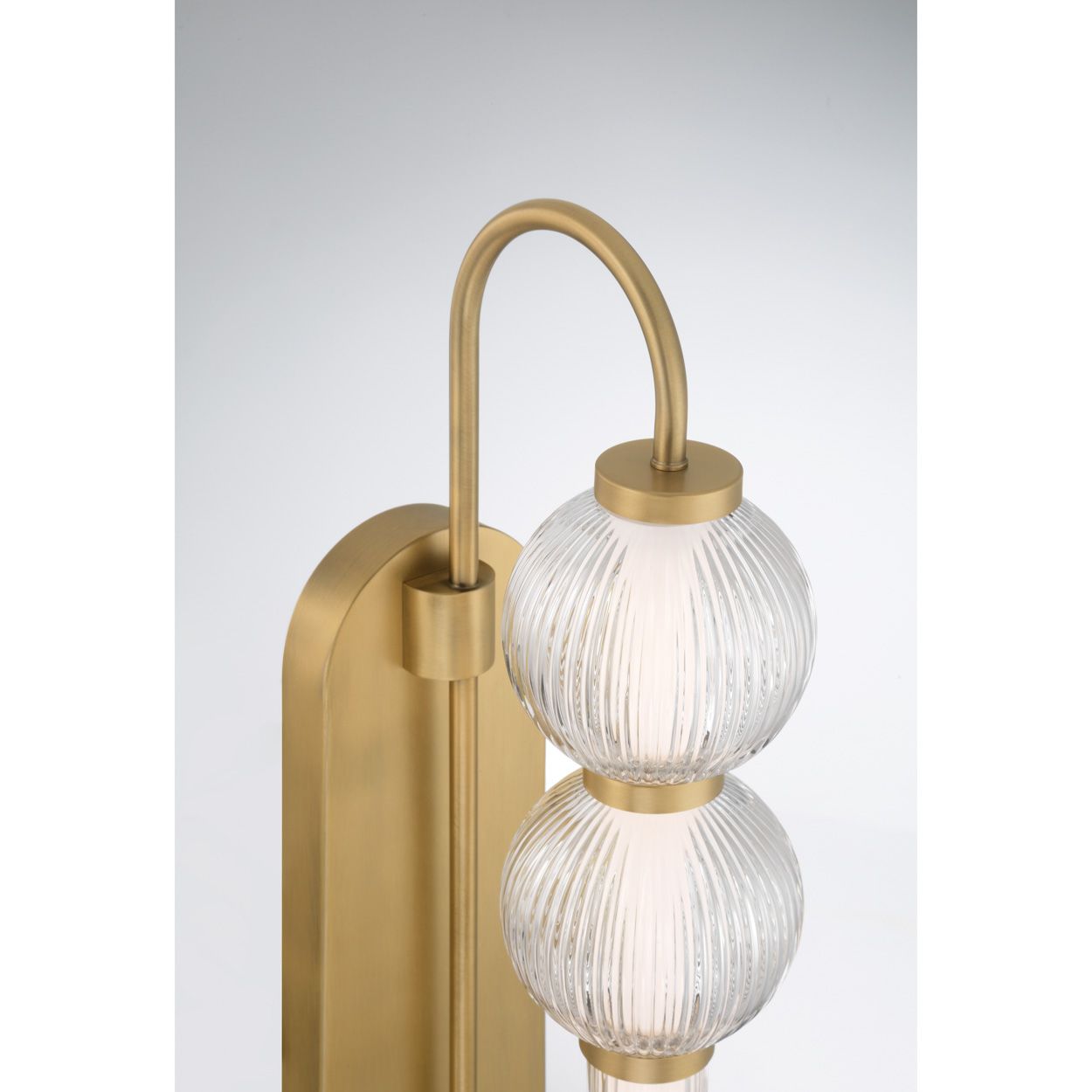 Image 5 Minka Lavery Cordel LED 5.25-in Legacy Brass Wall Sconce with Shades more views