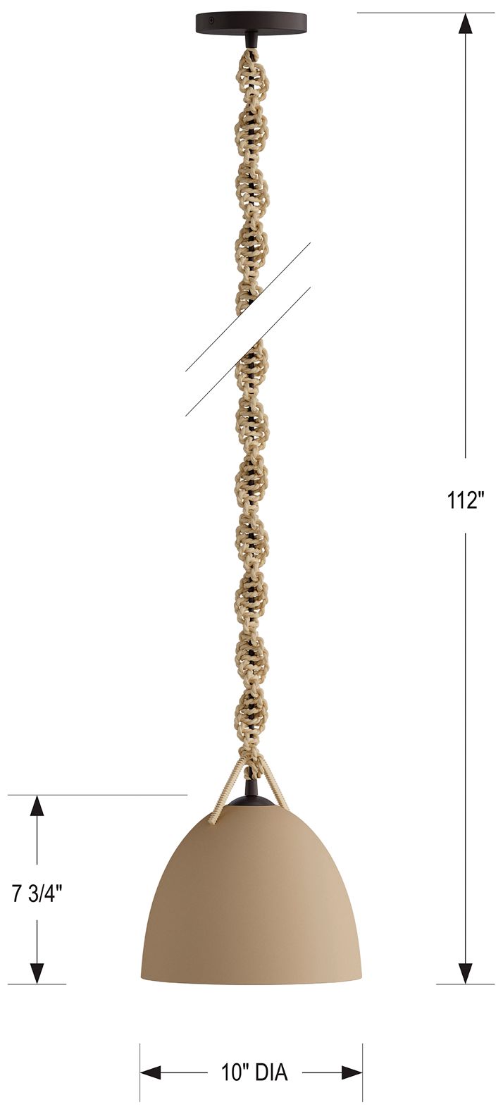 Image 5 Minka Lavery Cordon 1-Light 10-in Dark Bronze Pendant with Ceramic Shade more views