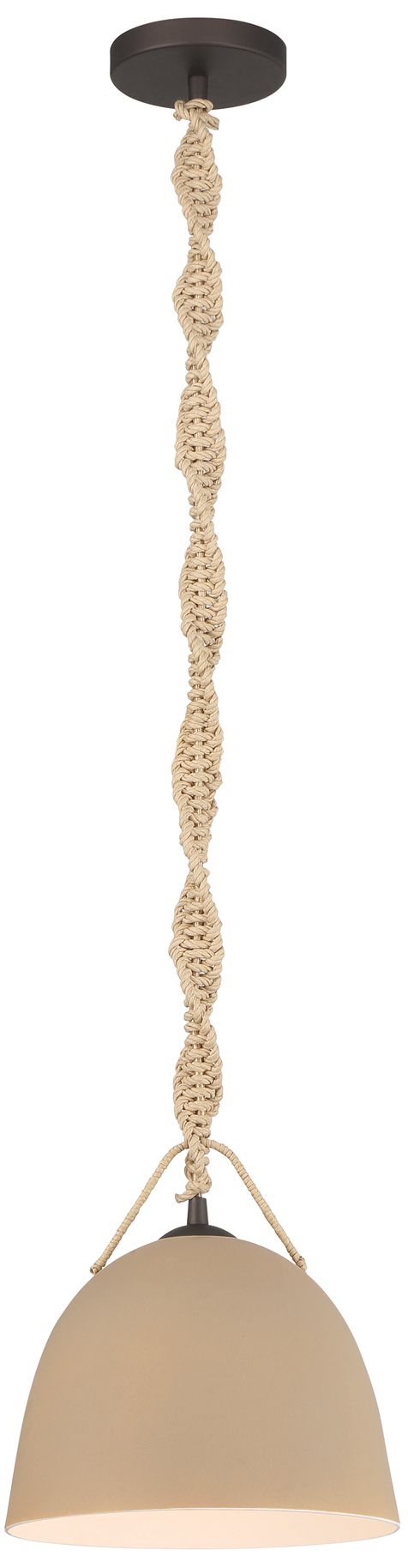 Image 7 Minka Lavery Cordon 1-Light 10-in Dark Bronze Pendant with Ceramic Shade more views