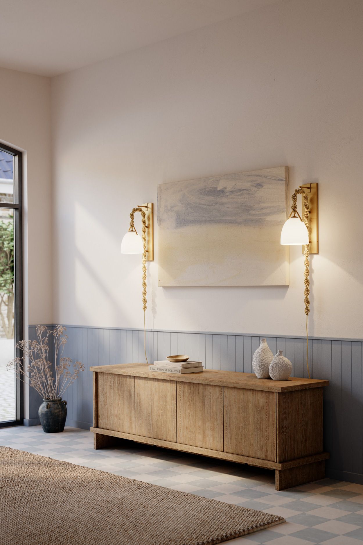 Image 4 Minka Lavery Cordon 1-Light 7.5-in Legacy Brass Wall Sconce with Shade more views