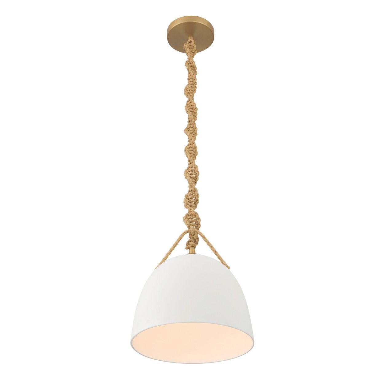 Image 6 Minka Lavery Cordon 1-Lt 10-in Legacy Brass Mini Pendant with Ceramic Shade more views