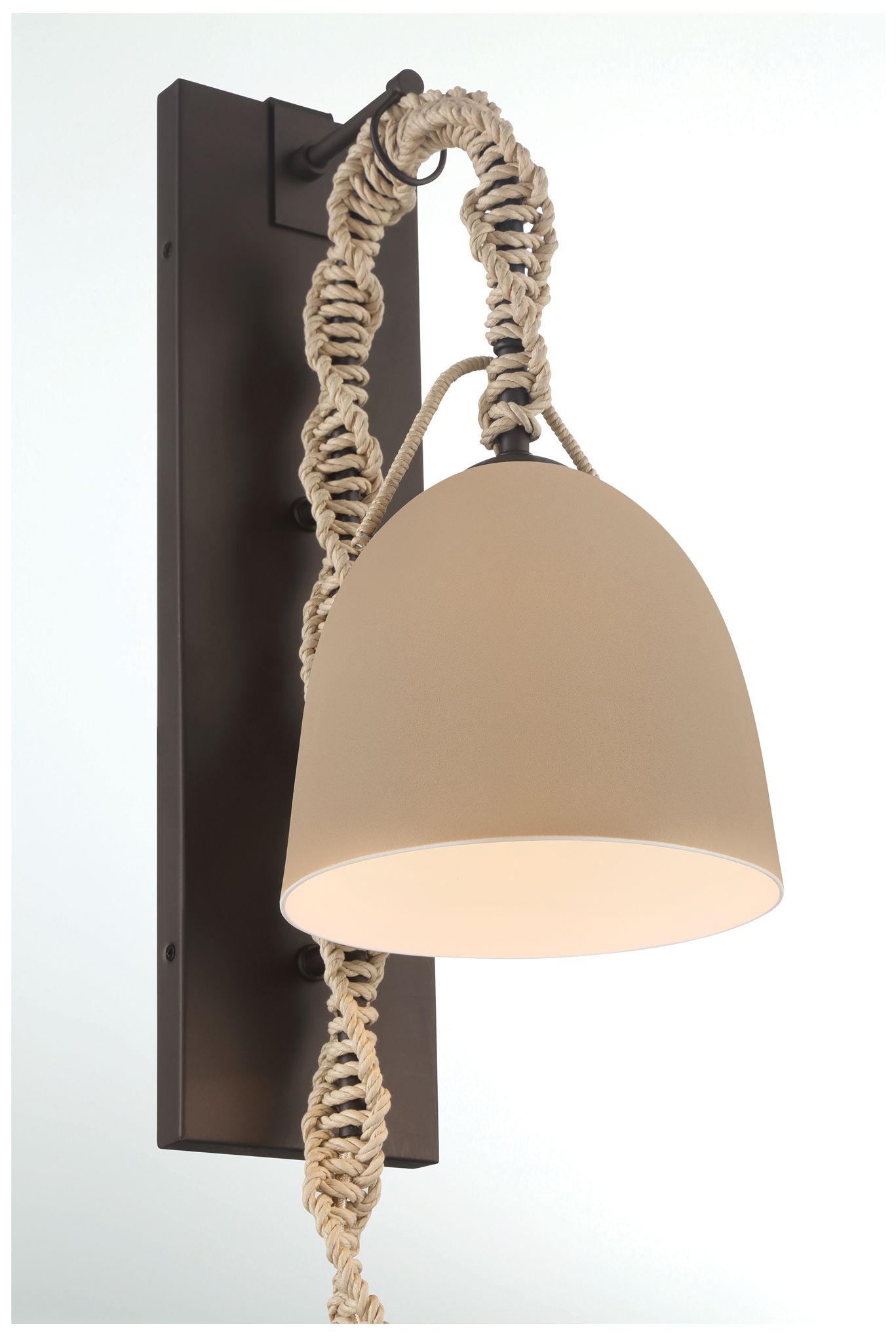 Image 7 Minka Lavery Cordon 1-Lt 7.5-in Dark Bronze Wall Sconce with Ceramic Shade more views