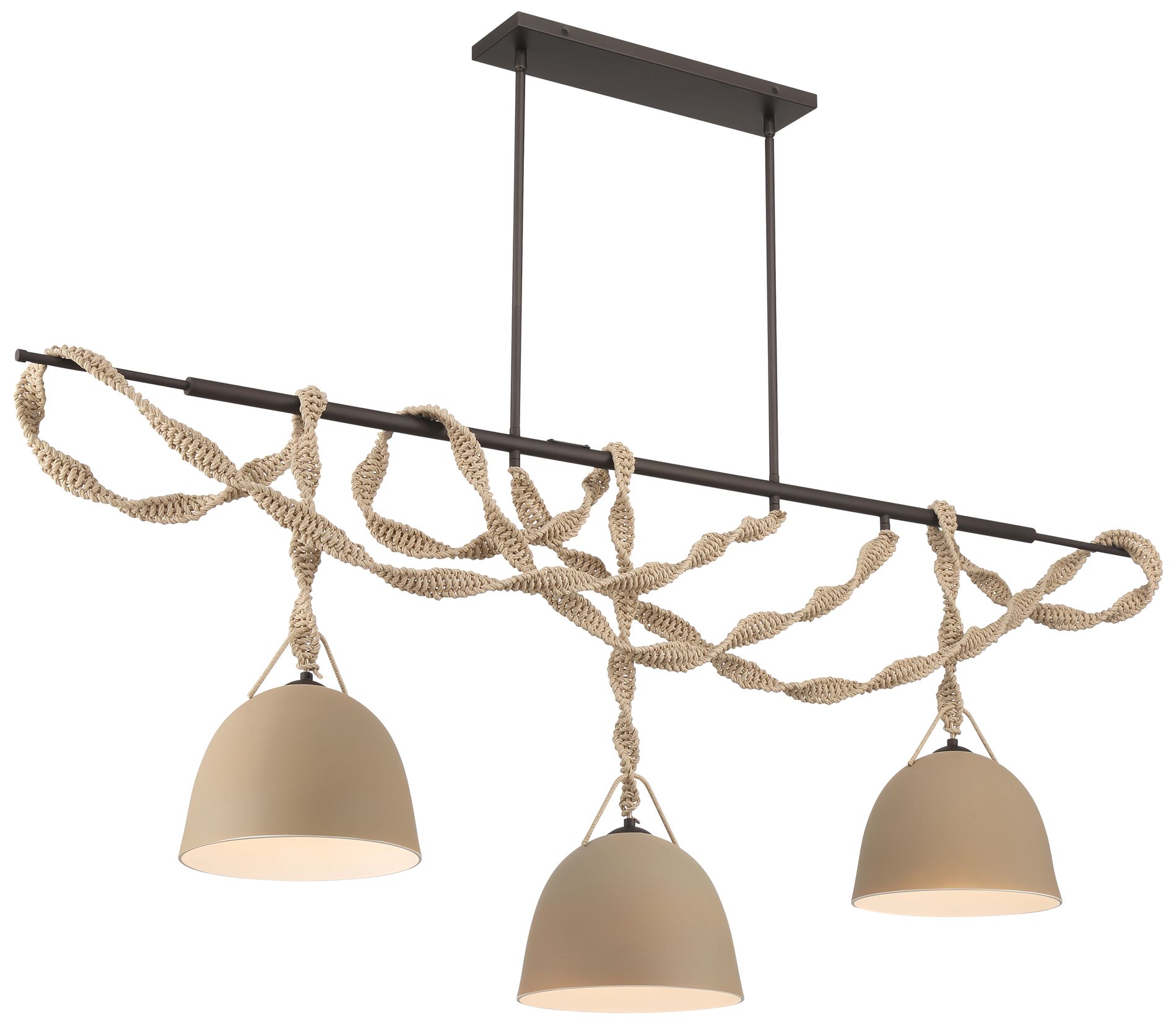 Image 3 Minka Lavery Cordon 3-Light 10-in Dark Bronze Linear Chandelier more views