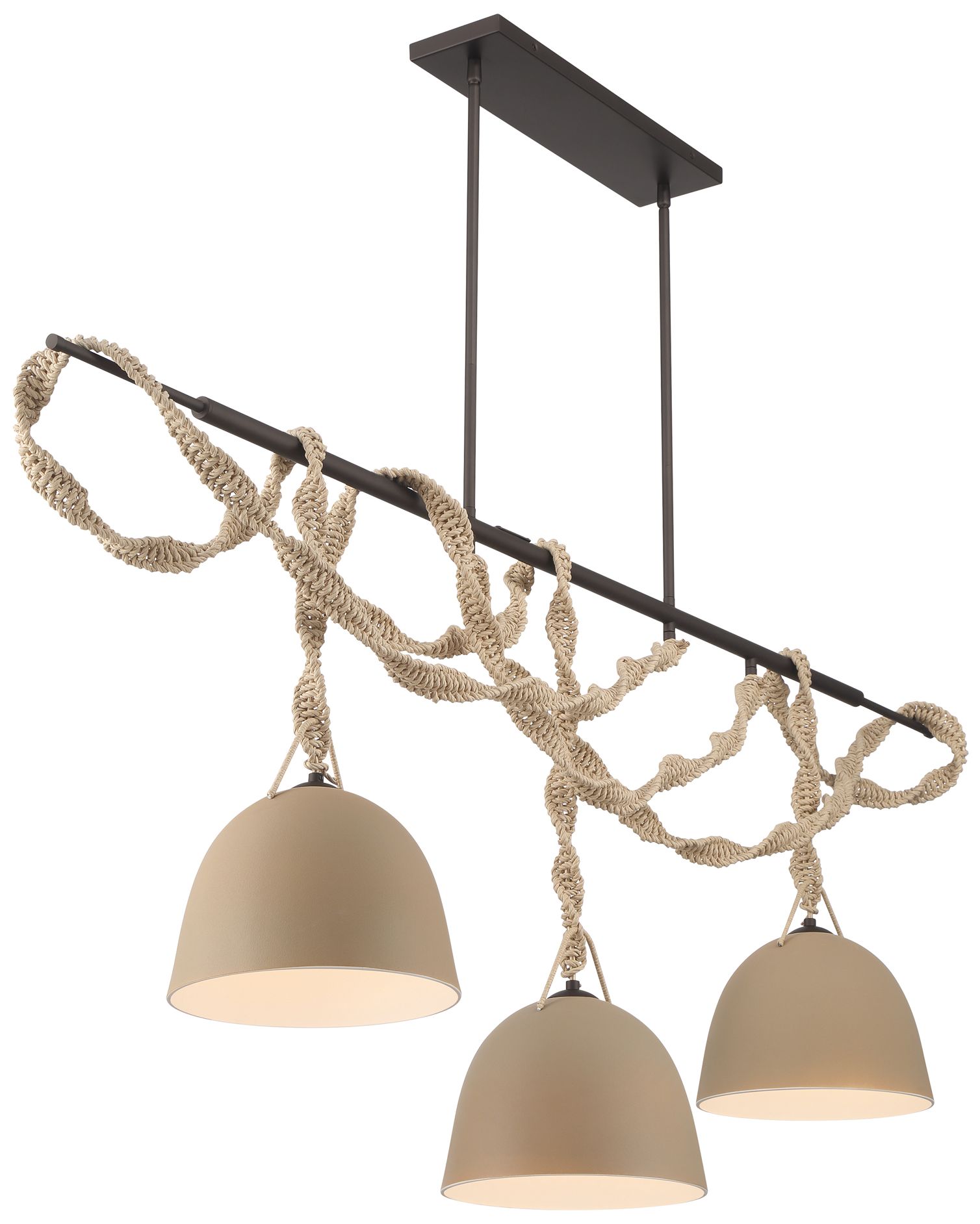 Image 5 Minka Lavery Cordon 3-Light 10-in Dark Bronze Linear Chandelier more views