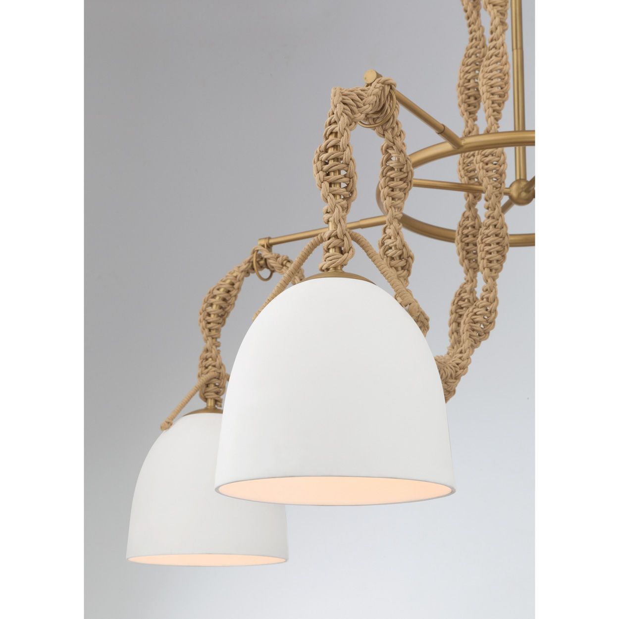 Image 5 Minka Lavery Cordon 4-Light 40-in Legacy Brass Pendant with Ceramic Shades more views