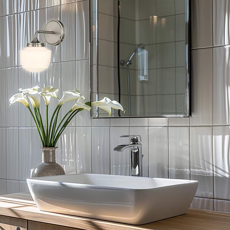 Image 7 Minka-Lavery Cornwell 1-Light Brushed Nickel Bath Vanity more views