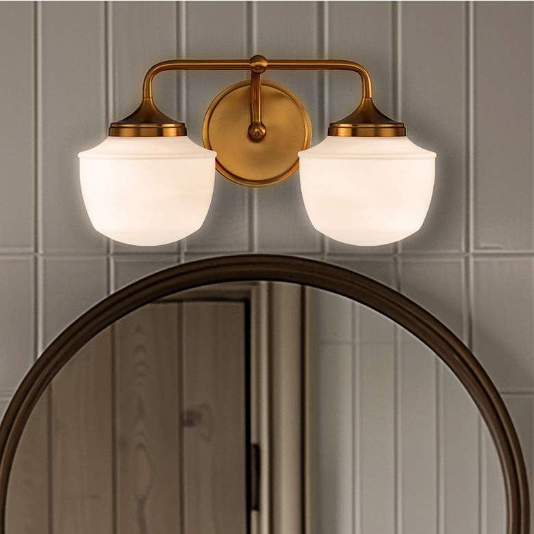 Image 2 Minka-Lavery Cornwell 2-Light Aged Brass Bath Vanity