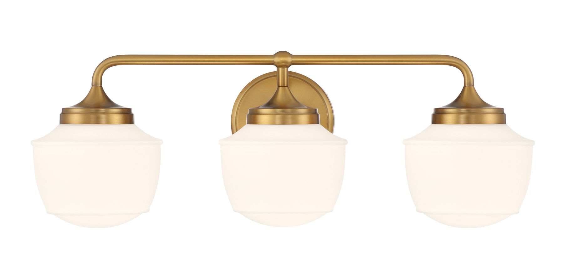 Minka-Lavery Cornwell 3-Light Aged Brass Bath Vanity in scene