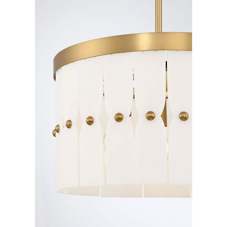 Image 5 Minka Lavery Coronelle 3-Light 16-in Brass Semi-Flush to Pendant Lighting more views