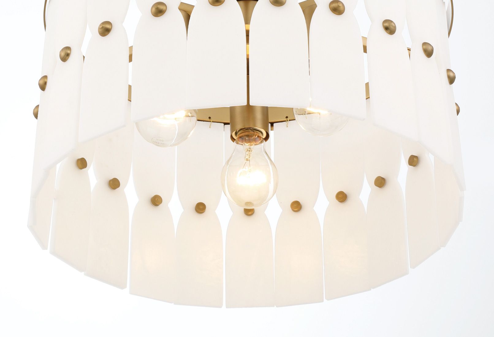 Minka Lavery Coronelle 3-Light 16-in Brass Semi-Flush to Pendant Lighting