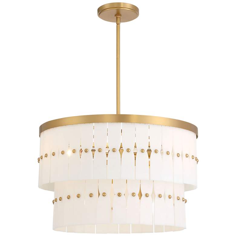 Image 1 Minka-Lavery Coronelle 6-Light 26-in Legacy Brass Indoor Pendant