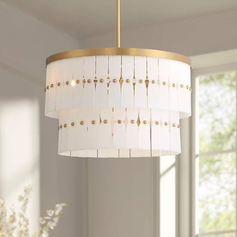 Image 1 Minka-Lavery Coronelle 6-Light 26-in Legacy Brass Indoor Pendant
