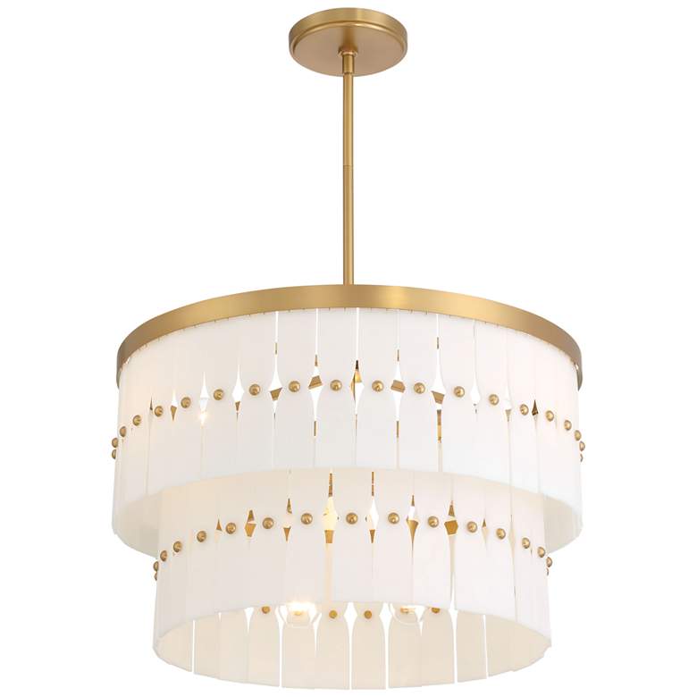 Image 5 Minka-Lavery Coronelle 6-Light 26-in Legacy Brass Indoor Pendant more views