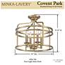 4_Minka Lavery Covent Park 16" Wide Gold Frame Candelabra Ceiling Light more views