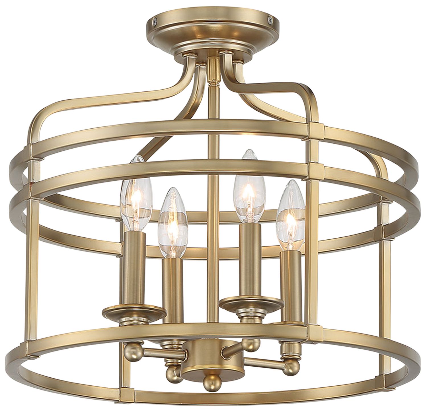 Image 5 Minka Lavery Covent Park 16" Wide Gold Frame Candelabra Ceiling Light more views