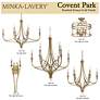 6_Minka Lavery Covent Park 16" Wide Gold Frame Candelabra Ceiling Light more views