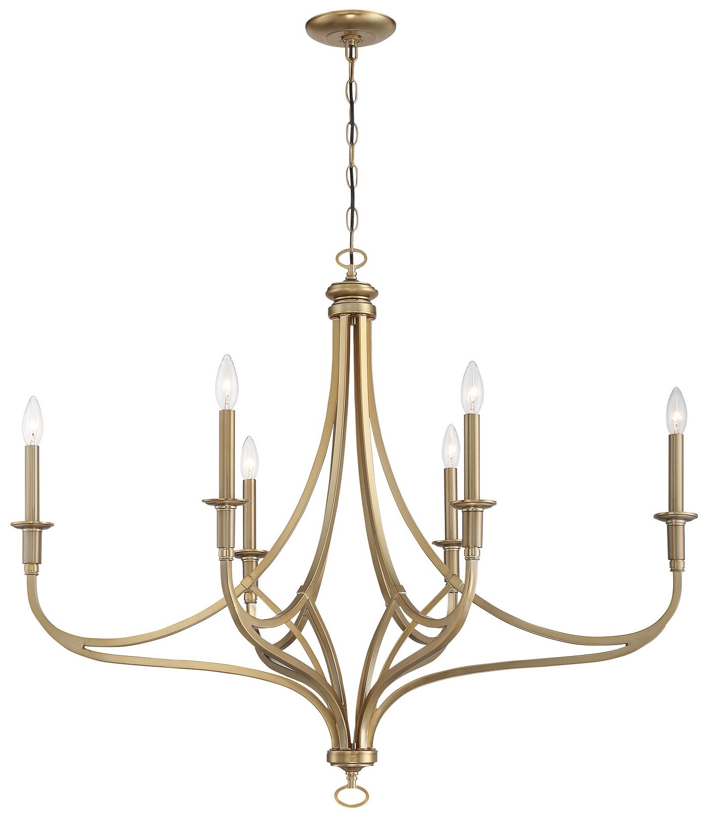 Image 3 Minka-Lavery Covent Park 6-Light Brushed Honey Gold Chandelier