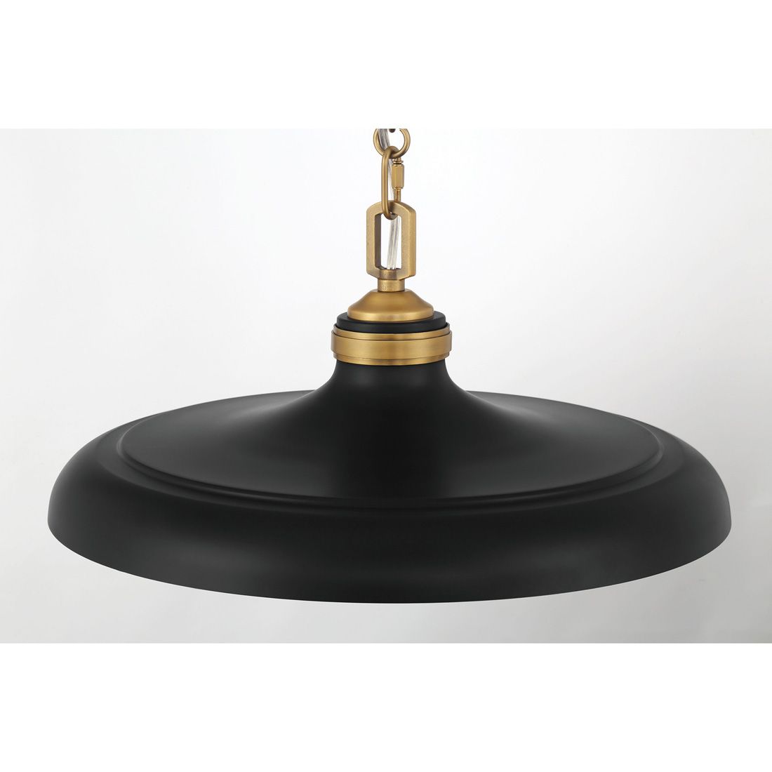 Image 5 Minka Lavery Crowne 1-Light 16-in Brass and Matte Black Pending Lighting more views