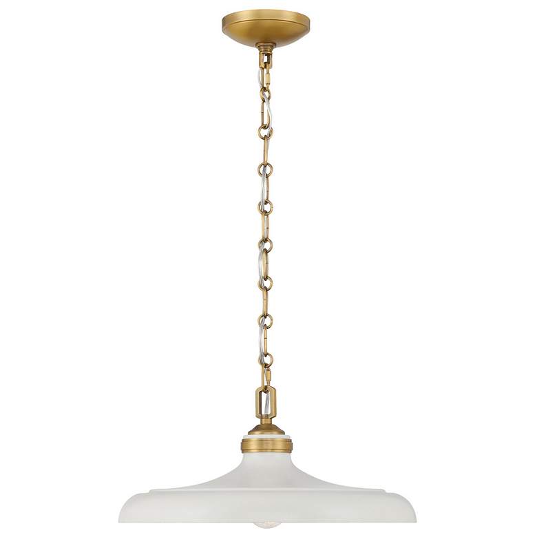 Image 3 Minka Lavery Crowne 1-Light 16-in Legacy Brass and Cream Pending Lighting more views