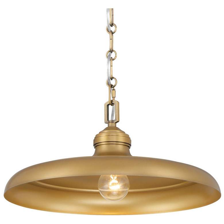 Image 1 Minka Lavery Crowne 1-Light 16-in Legacy Brass Indoor Pending Lighting