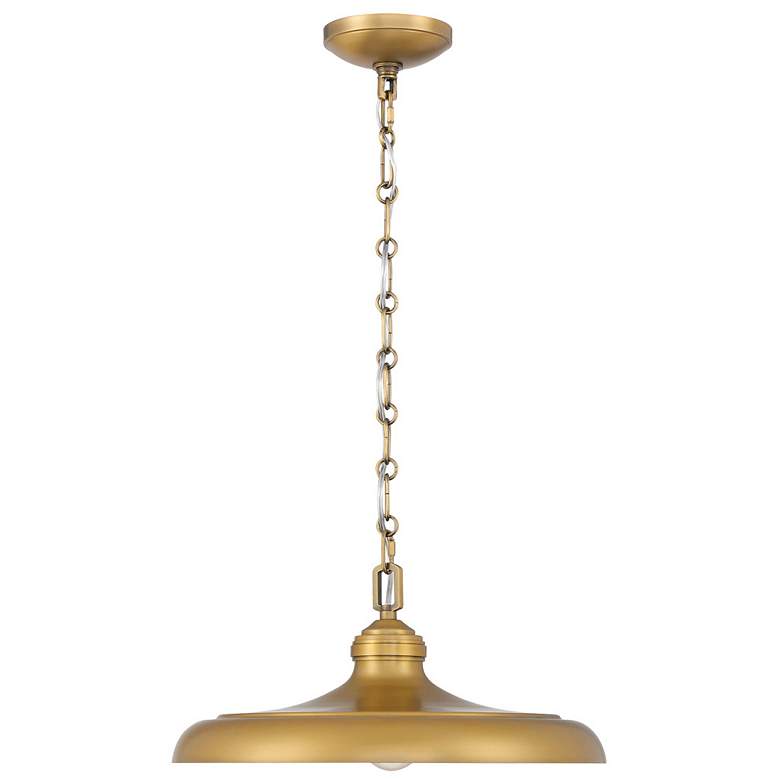 Image 3 Minka Lavery Crowne 1-Light 16-in Legacy Brass Indoor Pending Lighting more views