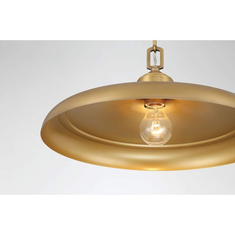 Image 4 Minka Lavery Crowne 1-Light 16-in Legacy Brass Indoor Pending Lighting more views