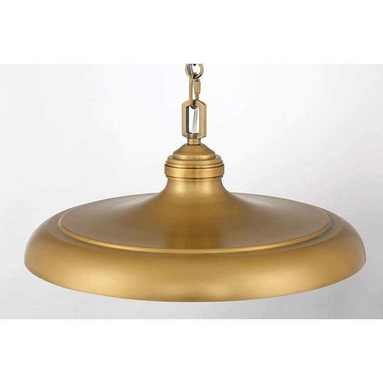 Image 5 Minka Lavery Crowne 1-Light 16-in Legacy Brass Indoor Pending Lighting more views