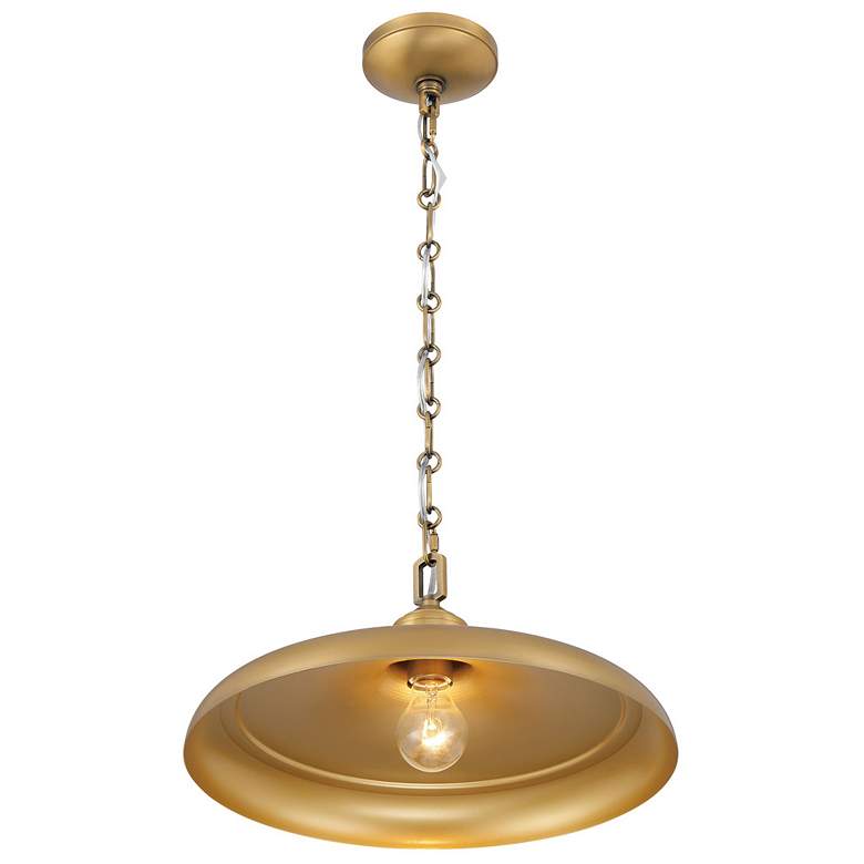 Image 6 Minka Lavery Crowne 1-Light 16-in Legacy Brass Indoor Pending Lighting more views