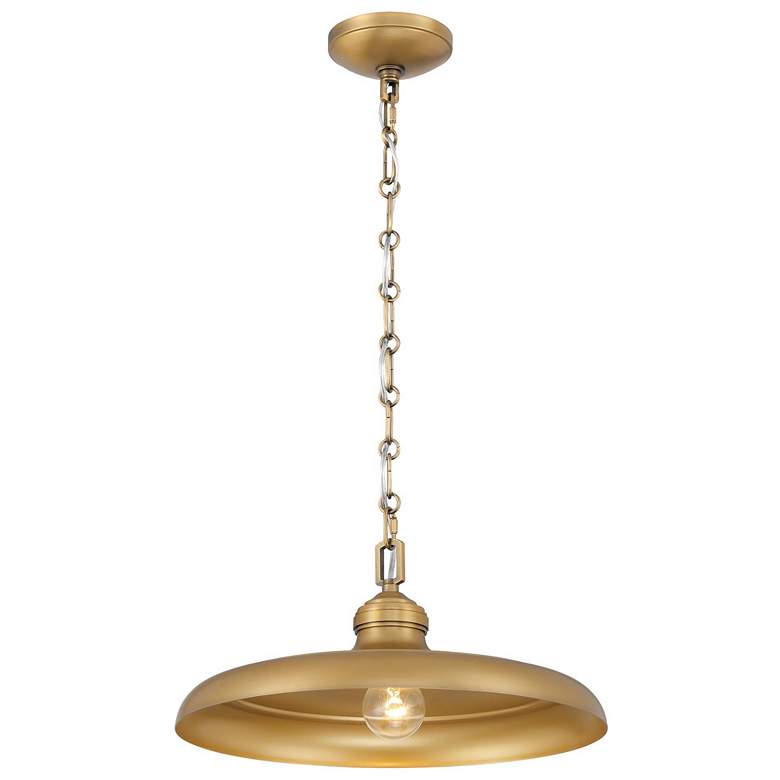 Image 7 Minka Lavery Crowne 1-Light 16-in Legacy Brass Indoor Pending Lighting more views