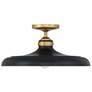 3_Minka Lavery Crowne 16" Wide Brass and Dark Matte Black Ceiling Light more views