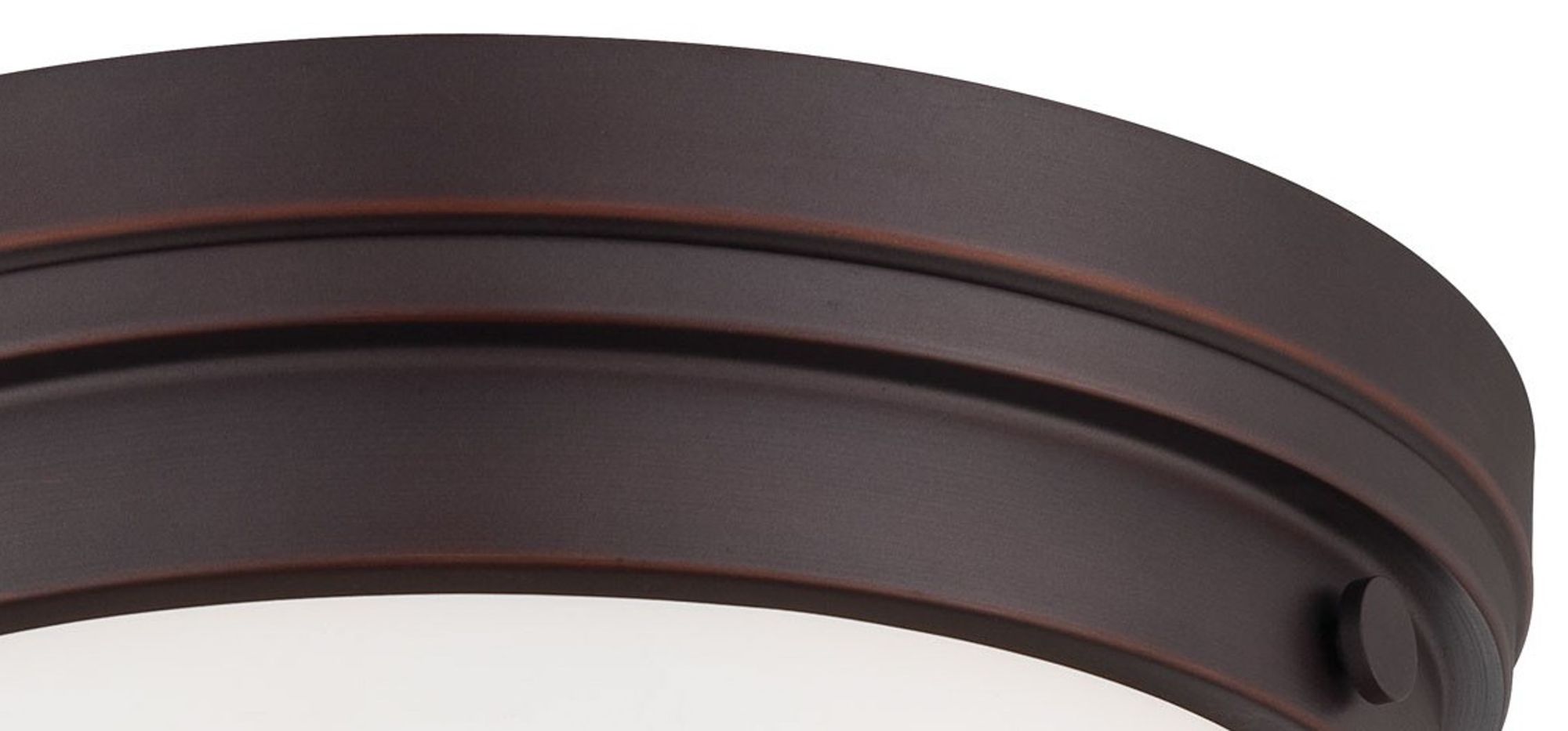 Image 4 Minka Lavery Culver 13 1/4" White Glass Lathan Bronze Ceiling Light more views