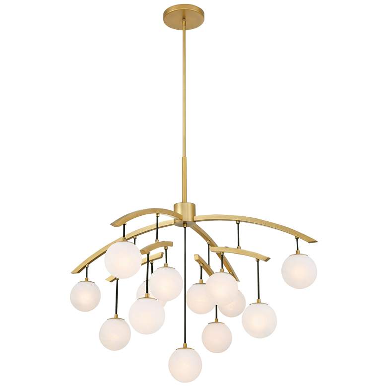 Image 1 Minka-Lavery Curven 13-Light 42-in Legacy Brass Indoor Chandelier