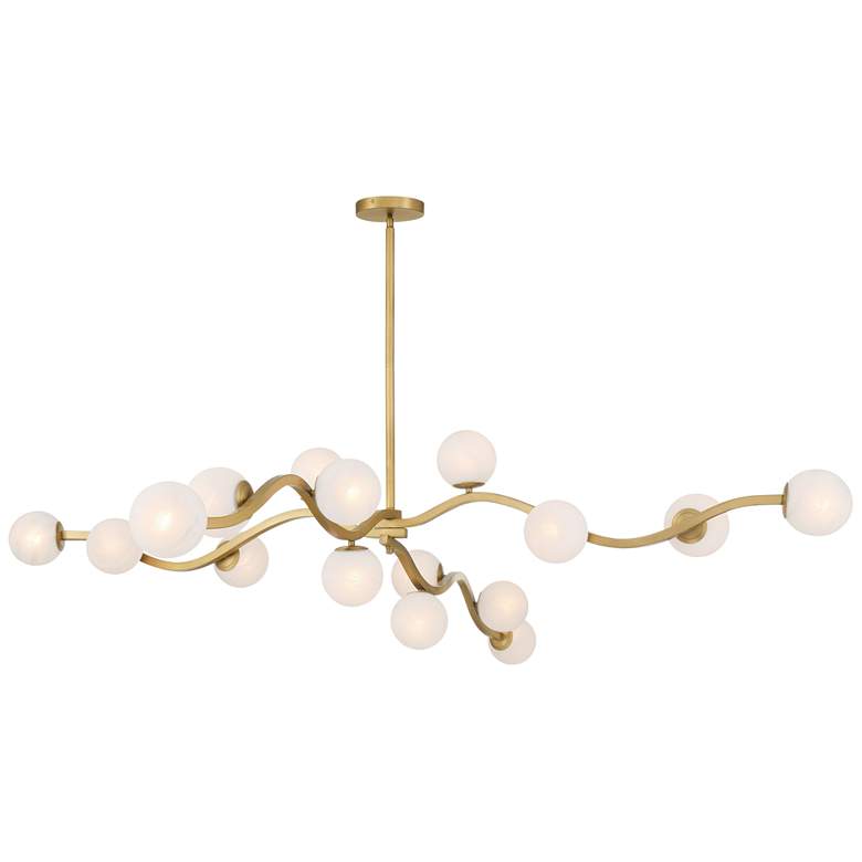 Image 2 Minka-Lavery Curven 16-Light 75-in Legacy Brass Indoor Chandelier more views