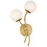 3_Minka-Lavery Curven 2-Light 10-in Legacy Brass Indoor Wall Sconce more views