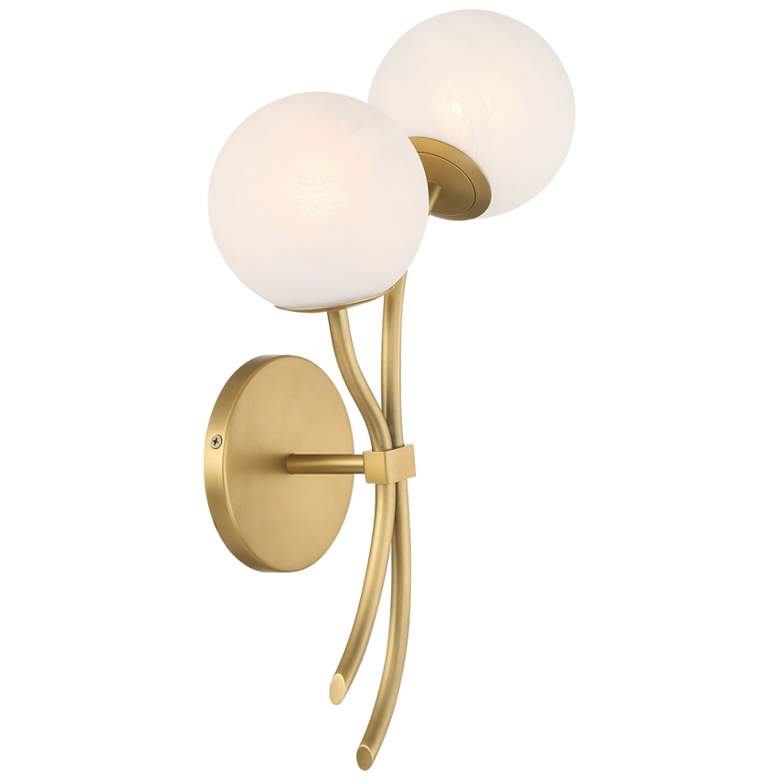 Image 4 Minka-Lavery Curven 2-Light 10-in Legacy Brass Indoor Wall Sconce more views