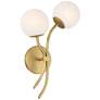 5_Minka-Lavery Curven 2-Light 10-in Legacy Brass Indoor Wall Sconce more views